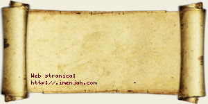 Jakša Adamac vizit kartica